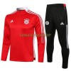 FC Bayern München Sweatshirts Anzüge Suit Quarter-zip 2022-23 Rote Für Kinder